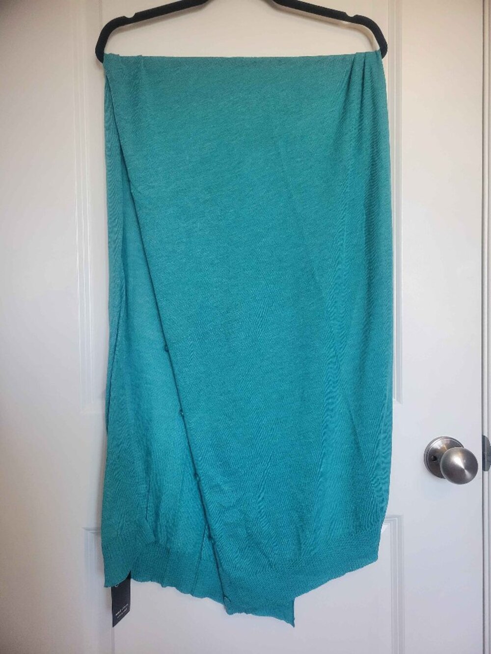 JACOB light green teal fashion scarf with buttons